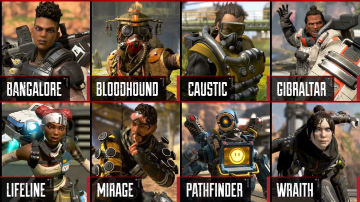 Apex Legends Character Roster